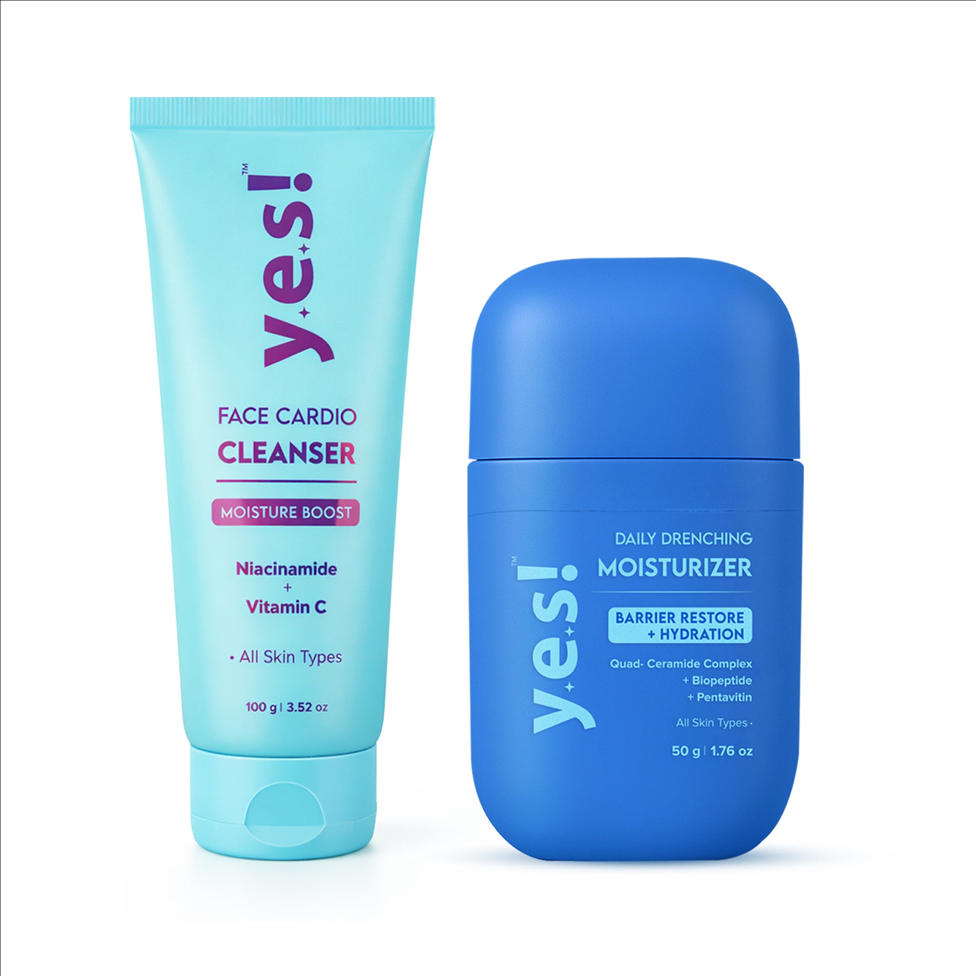 Yes! Clean & Hydrate Duo | Cleanser + Moisturizer