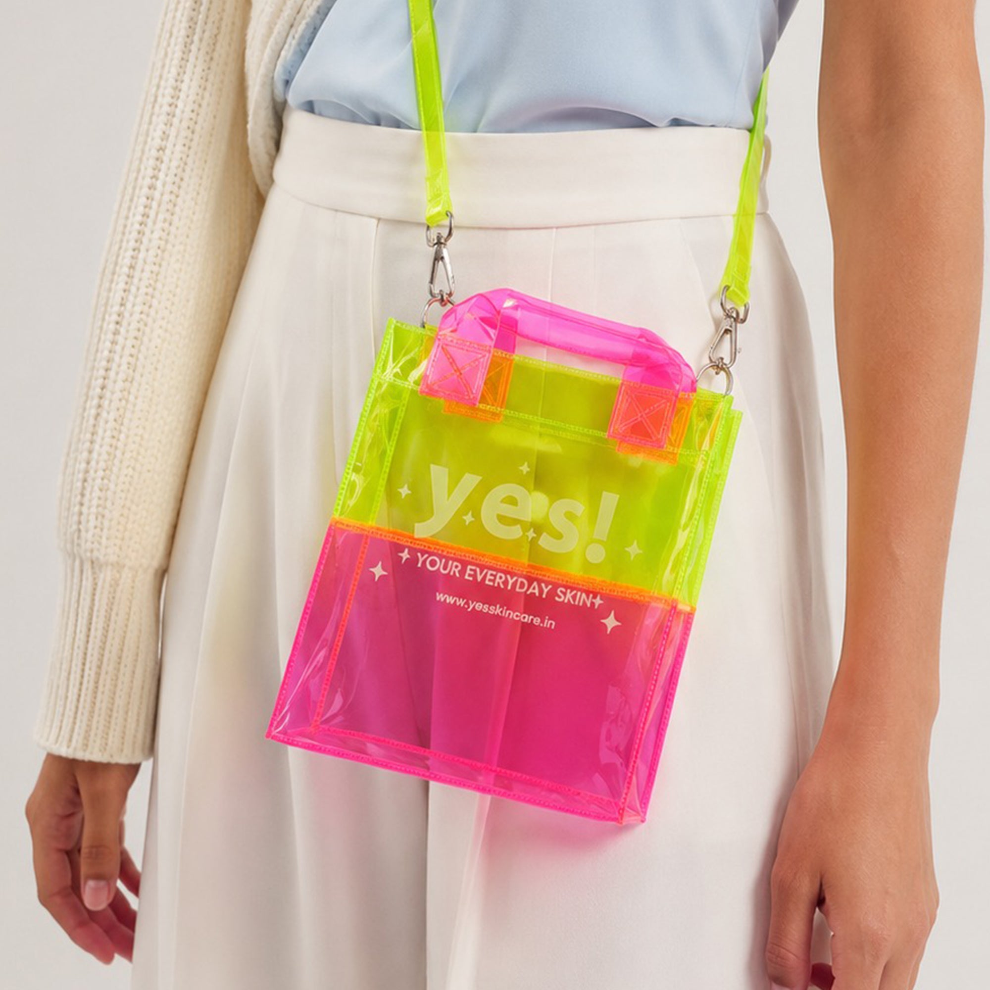 Yes! Everyday Jelly Skin Tote Bag for Skincare & Daily Essentials