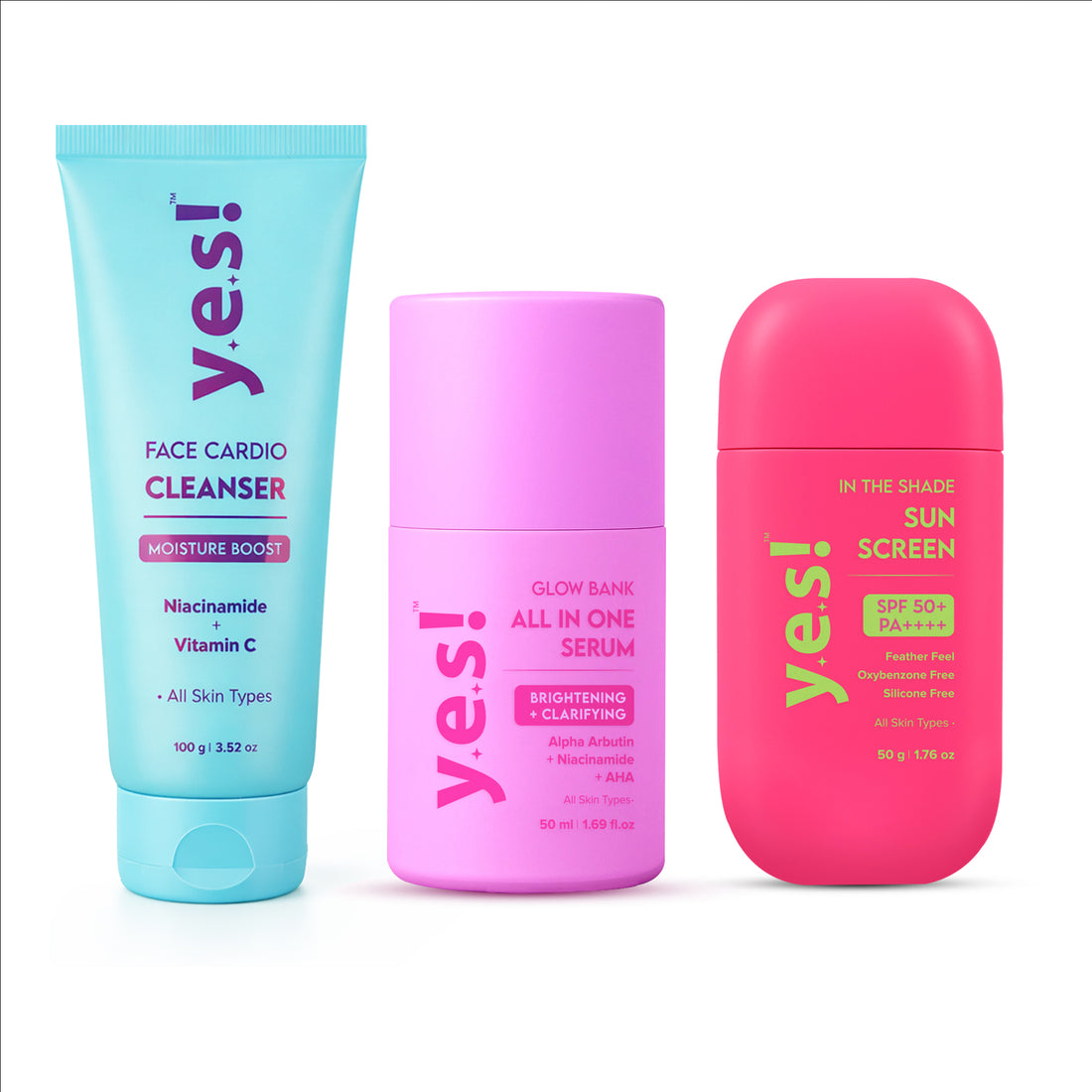 Yes! Basic Glass Skin Glow Routine | Cleanser + Glow Serum + Sunscreen