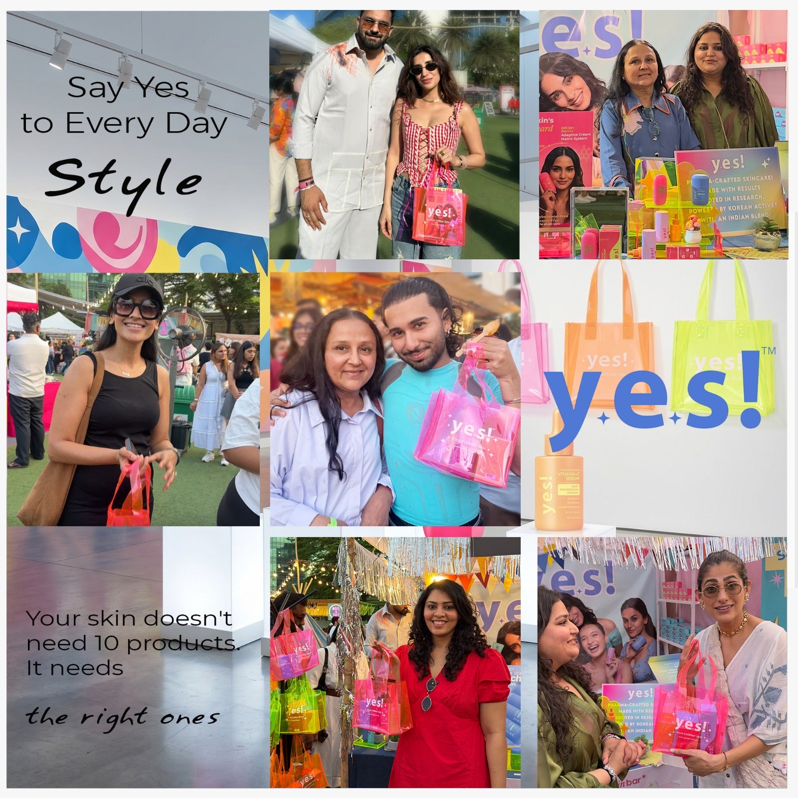 Yes! Everyday Jelly Skin Tote Bag for Skincare & Daily Essentials